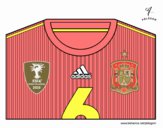 Camiseta del mundial de fútbol 2014 de España