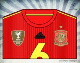 Camiseta del mundial de fútbol 2014 de España