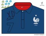 Camiseta del mundial de fútbol 2014 de Francia