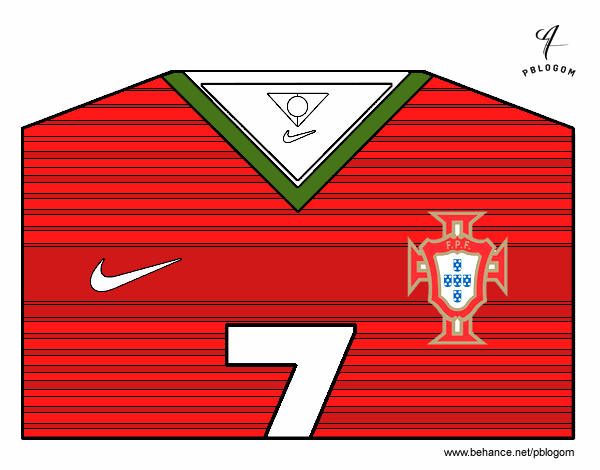 Camiseta del mundial de fútbol 2014 de Portugal