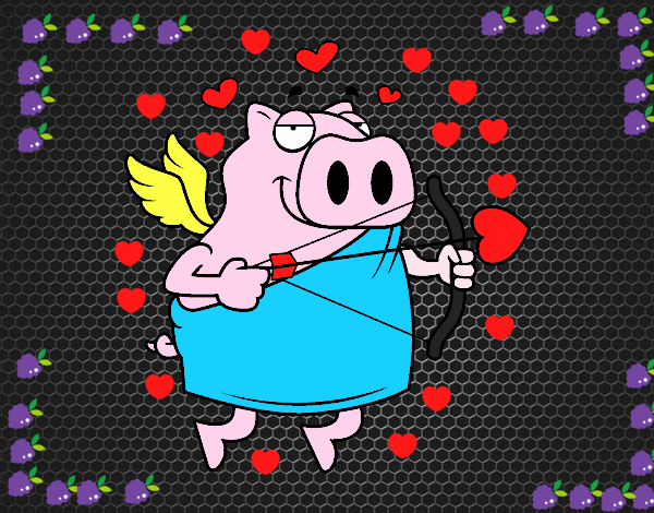 cerdito muy enamorado