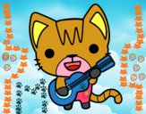 Gato guitarrista