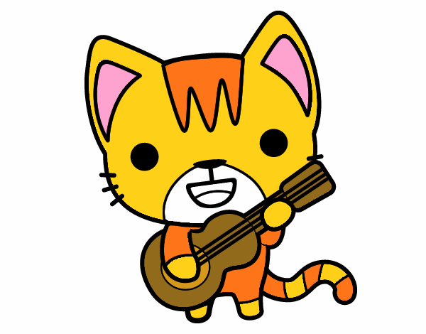 Gato guitarrista