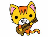 Gato guitarrista