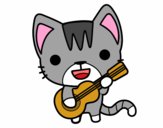 Gato guitarrista