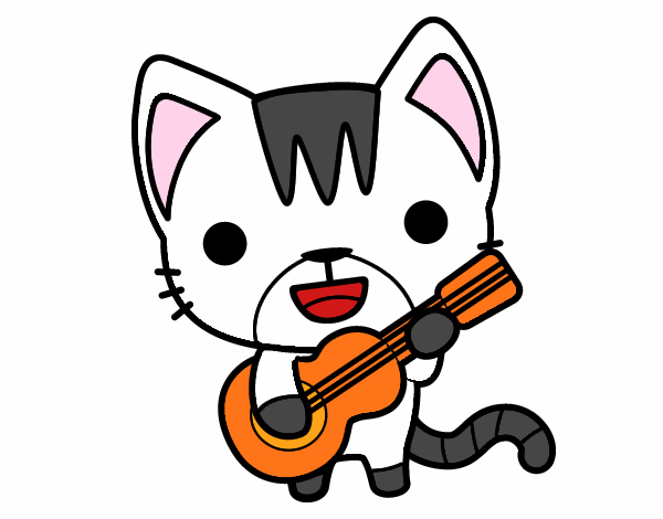 Gato guitarrista