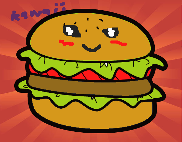 hola me llamo adilene y es una hamburguesa muy kawaii y rica