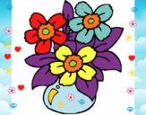 Dibujo Jarrón de flores pintado por av91336