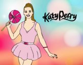 Dibujo Katy Perry con piruleta pintado por Diamond
