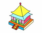 Dibujo Residencia japonesa pintado por tilditus