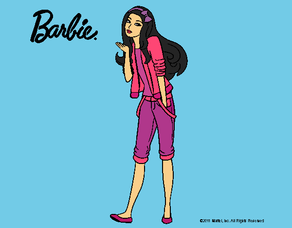 Barbie con look casual