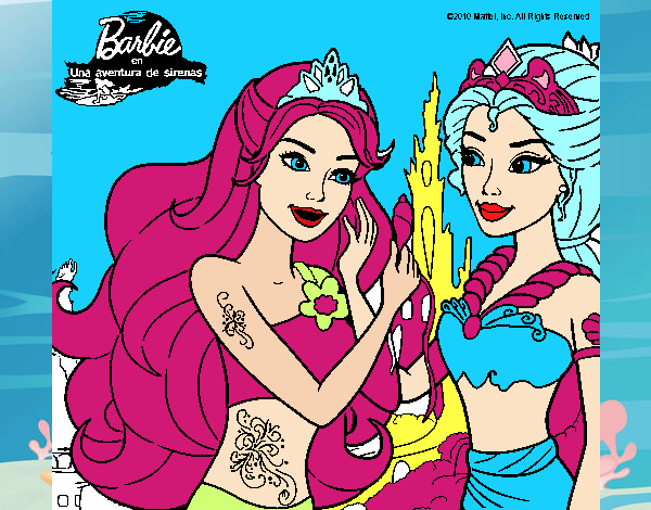 Barbie se despiede de la reina sirena