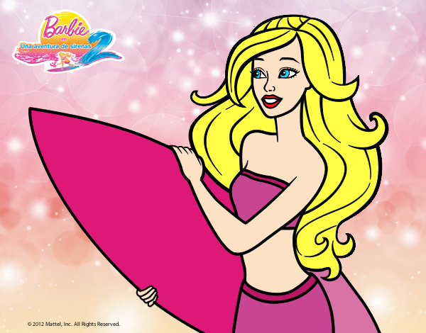 Barbie va a surfear