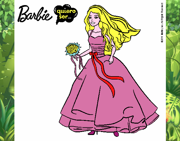 Barbie vestida de novia