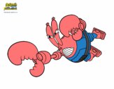 Dibujo Bob Esponja - Sir pinchamucho al ataque pintado por SUPERDUPER