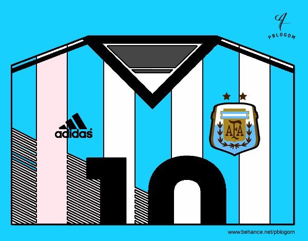 Camiseta del mundial de fútbol 2014 de Argentina