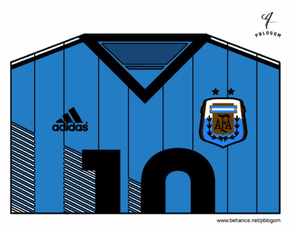 Camiseta del mundial de fútbol 2014 de Argentina