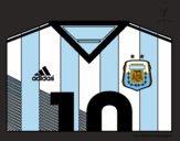 Camiseta del mundial de fútbol 2014 de Argentina