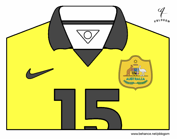 Camiseta del mundial de fútbol 2014 de Australia