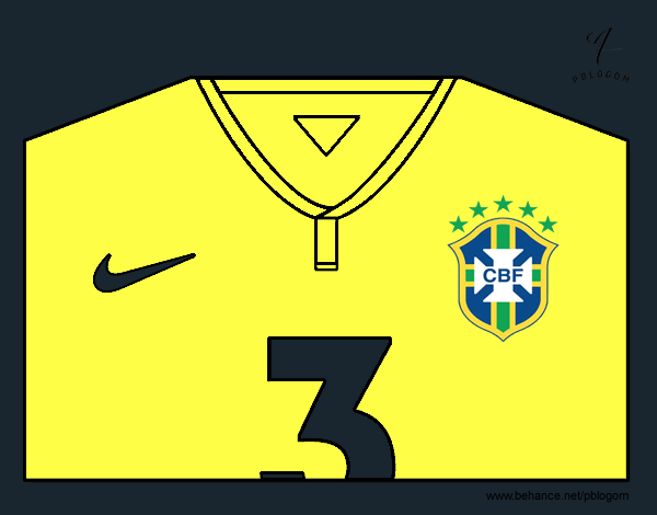 Camiseta del mundial de fútbol 2014 de Brasil