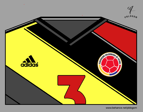 Camiseta del mundial de fútbol 2014 de Colombia