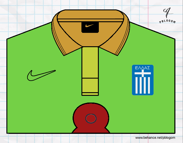 Camiseta del mundial de fútbol 2014 de Grecia