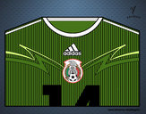 Camiseta del mundial de fútbol 2014 de México