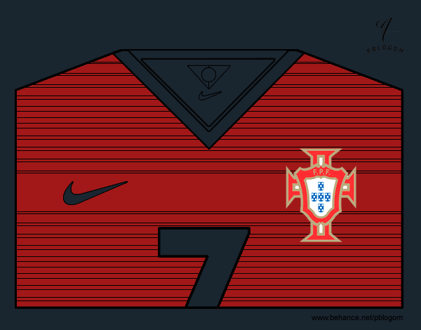 Camiseta del mundial de fútbol 2014 de Portugal