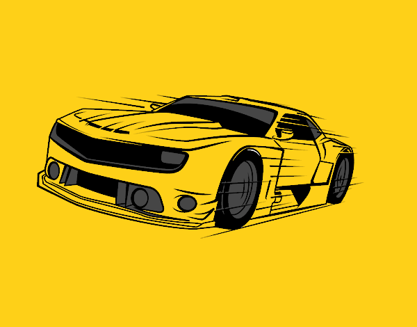 dibujo de un camaro