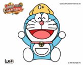 Dibujo Doraemon feliz pintado por SUPERDUPER
