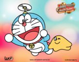 Dibujo Doraemon volando pintado por SUPERDUPER