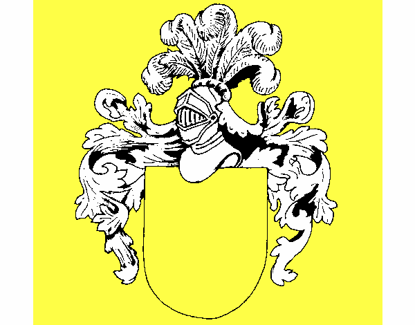 Escudo de armas y casco