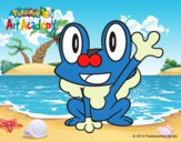 Froakie saludando