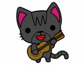 Gato guitarrista