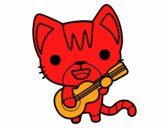 Gato guitarrista