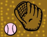 Guante y bola de béisbol