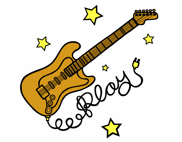 Guitarra y estrellas