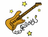 Guitarra y estrellas