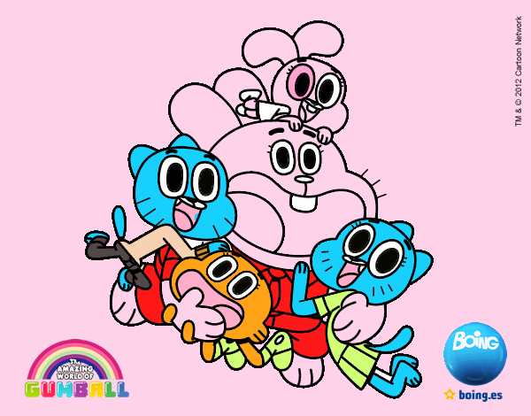 Gumball y amigos contentos