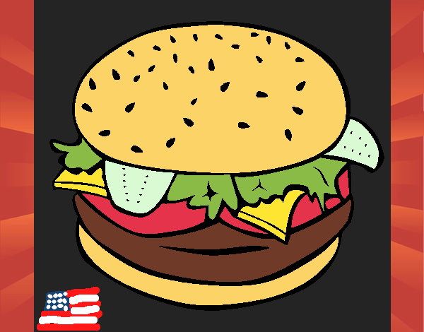 Comida estadounidense: Hamburgesa (Burger)