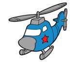 Dibujo Helicóptero con una estrella pintado por tilditus