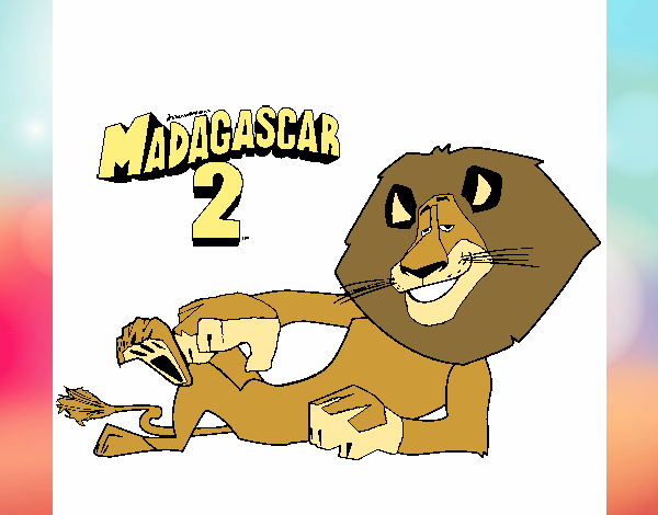 Dibujo Madagascar 2 Alex 3 pintado por SUPERDUPER