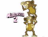 Dibujo Madagascar 2 Manson y Phil pintado por SUPERDUPER
