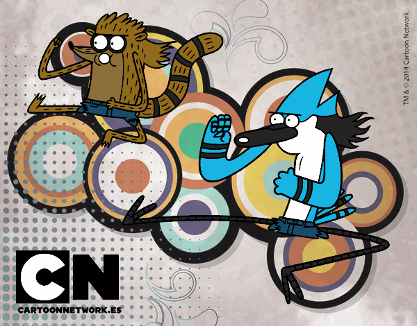 Mordecai y Rigby karatekas