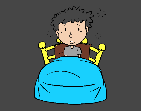 Niño en la cama