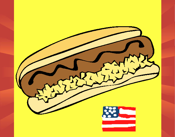 Comida estadounidense: Perrito caliente (Hot Dog)