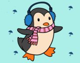 Pingüino con bufanda