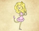 Dibujo Princesa simpática pintado por SUPERDUPER