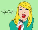 Dibujo Taylor Swift cantando pintado por annafrozen