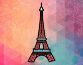 Dibujo Torre Eiffel pintado por tilditus